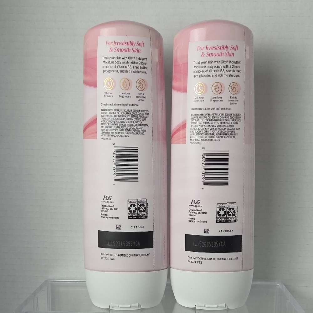 2 OLAY Pink Indulgent Moisture Body Wash Duo - Picture 3 of 3